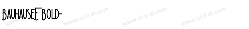 BauhausEF Bold字体转换